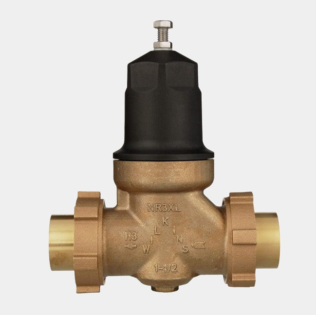 Zurn Wilkins 1-NR3XLDUC 1" NR3XL Pressure Reducing Valve with Double Union FNPT Copper Sweat Connection