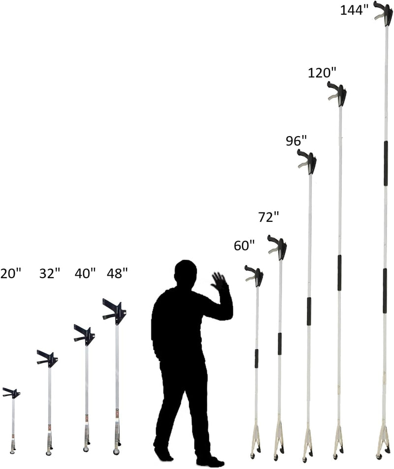 Arcmate 48" EZ Reacher pick-up tool black w/lock & collapsing joint