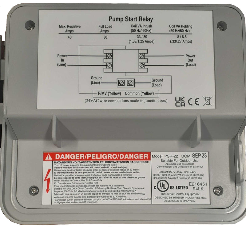 Hunter Industries Pump Start Relay