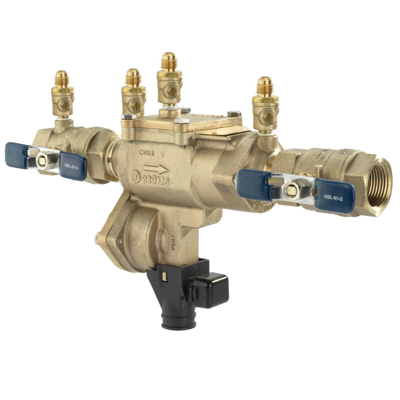 Febco - LF860-QT-FS 1 - 1 IN Lead Free Reduced Pressure Zone Backflow Preventer Assembly, Quarter Turn Shutoff, Small Diameter, Backflow Flood Sensor