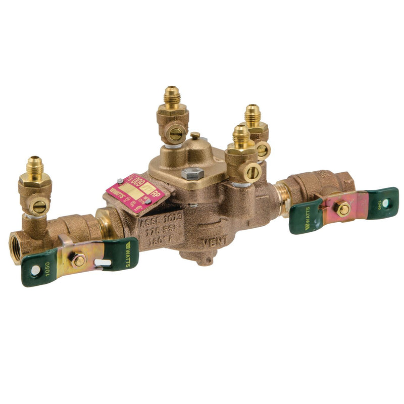 Watts LF009-QT 1/2 - 0391002 -1/2 IN Lead Free Reduced Pressure Zone Backflow Preventer Assembly, 1/