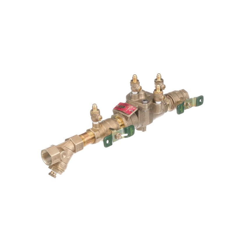 Watts LF009M3-QT-S 3/4 3/4 IN Lead Free Reduced Pressure Zone Backflow Preventer Assembly, Quarter T