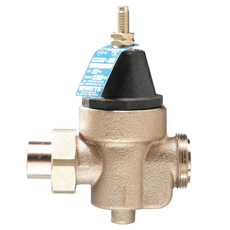 Watts LFN45BM1-U-S 3/4  3/4 IN Lead Free Water Pressure Reducing Valve, Solder Union x FPT, Adjust 2