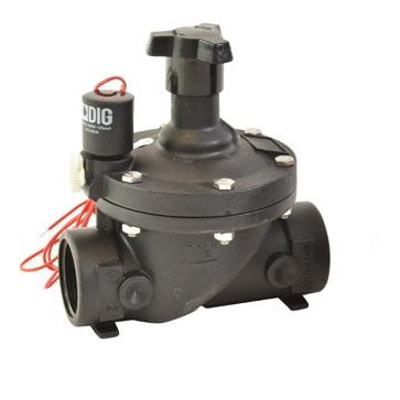 DIG Irrigation 33-016 1 1/2" In-line Valve with 24 VAC Solenoid and Flow Control