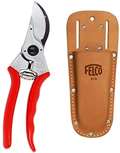 FELCO F2 - Professional pruning shears with leather clip or belt holst