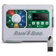 Rain Bird ESP4ME3 Controlador de aspersor listo para Wi-Fi para interiores/exteriores de 4 estaciones con capacidad para 22 zonas (incluido (1) módulo ESPSM6) 